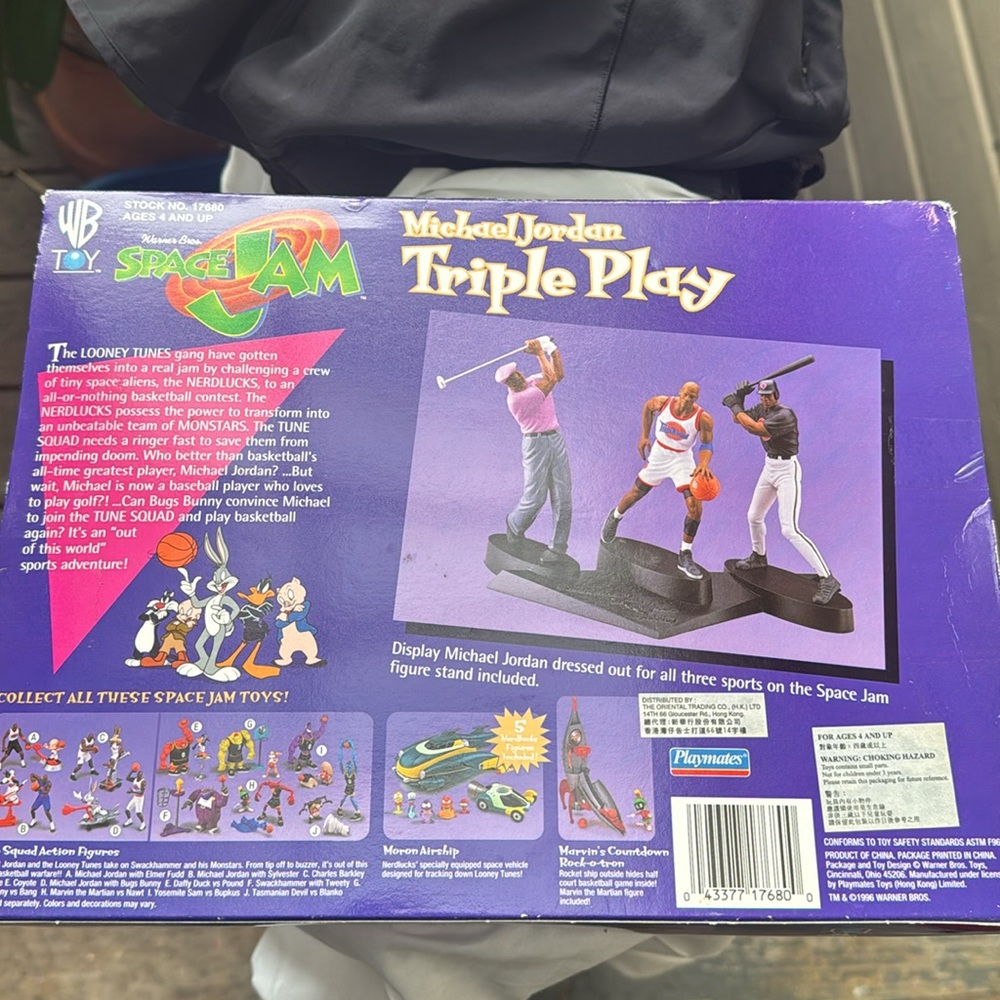 MICHAEL JORDAN TRIPLE PLAY FIGURES in Original Box 1996 WARNER BROS. SPACE JAM - Picture 3 of 8